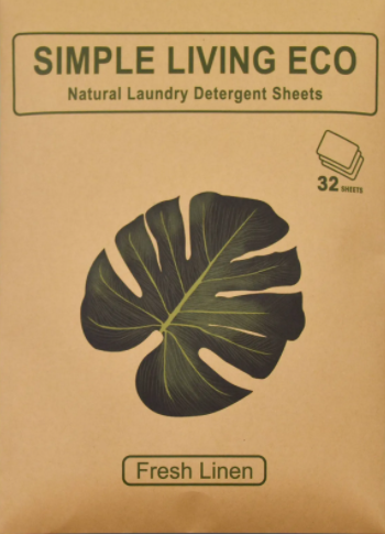 Simply Living Eco Detergent sheets, Fresh Linen