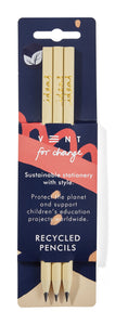 VENT for Change Pack of 3 recycled pencils - Ideas Buttermilk & Blue