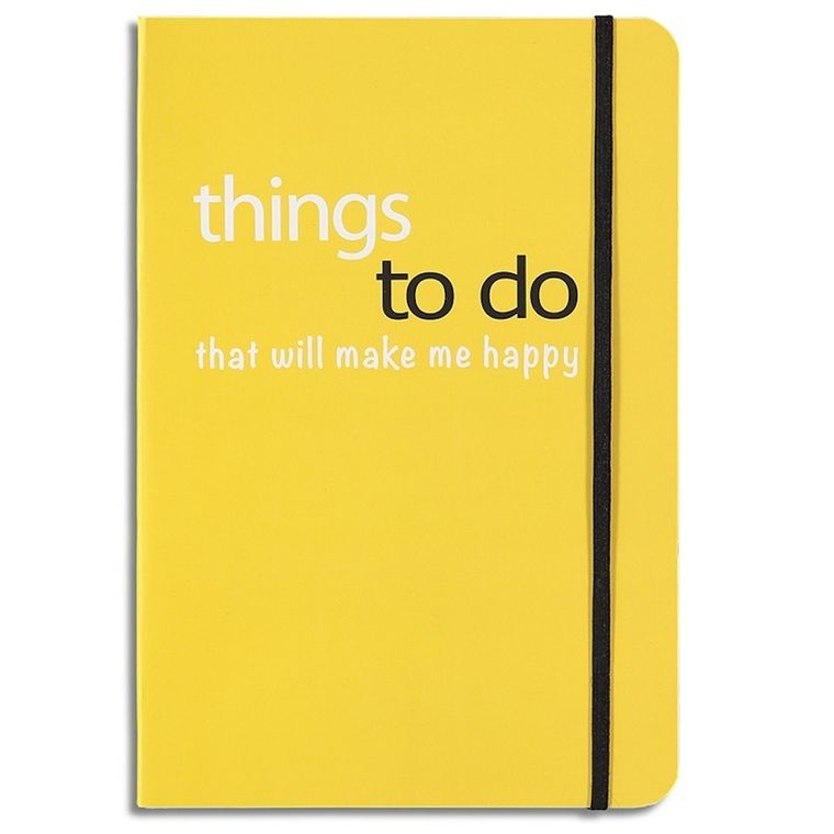 Things To Do That Will Make Me Happy Lined Notebook