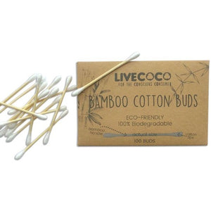LiveCoco Bamboo Cotton Buds - 100 BUDS